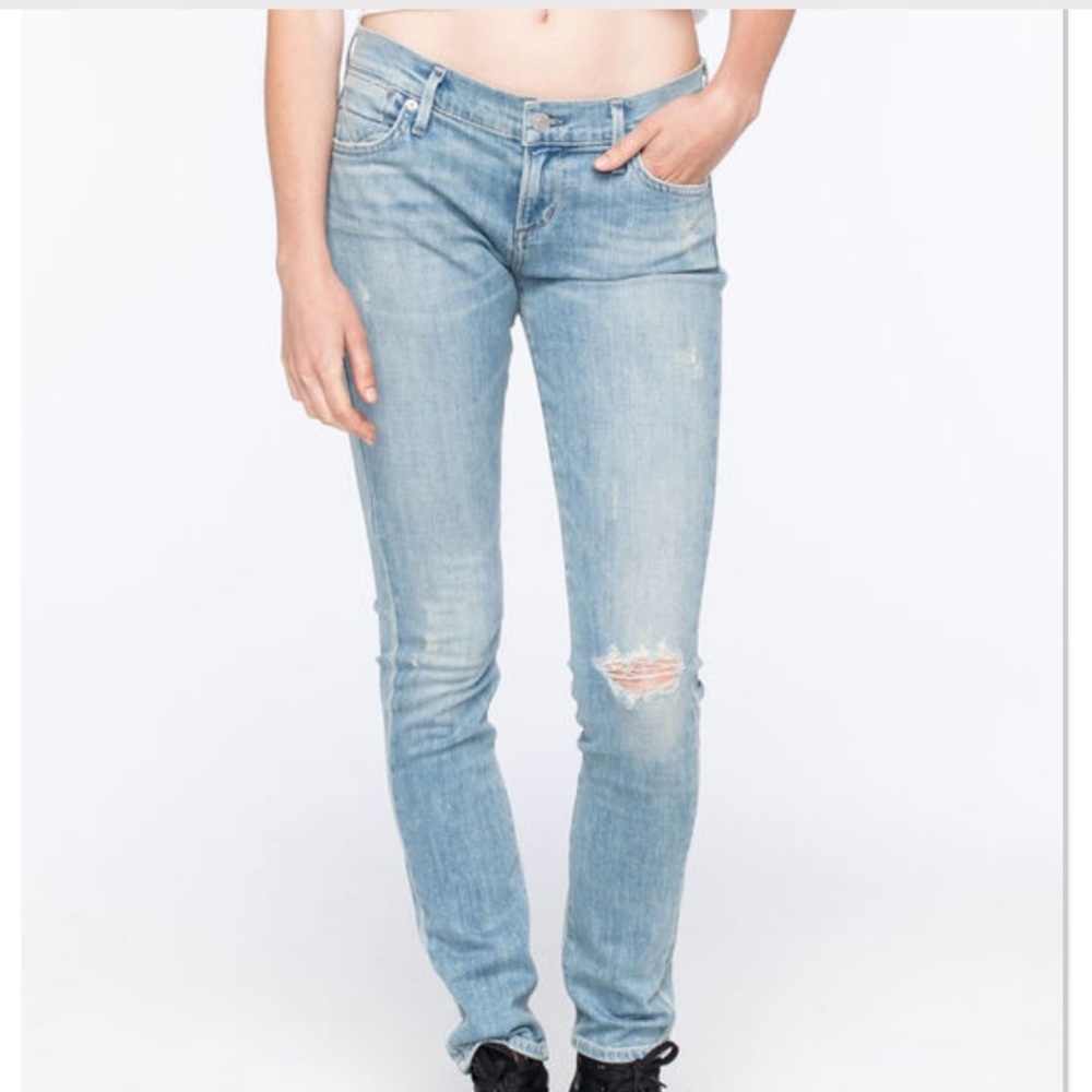 Agolde Colette low rise skinny jeans